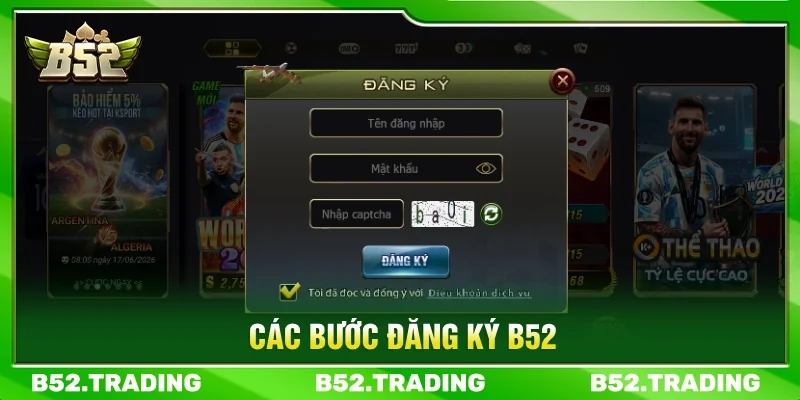 Các bước đăng ký B52CLUB nhanh chóng và dễ thực hiện