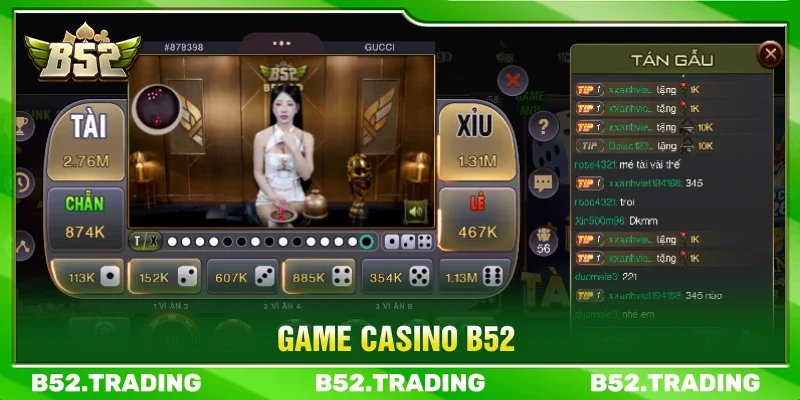 Game casino trực tiếp tại B52 được nhờ tốc độ cao