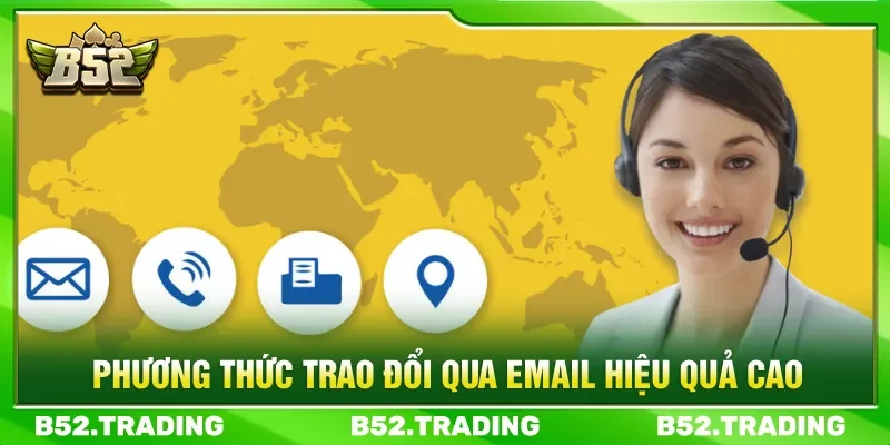 Kênh liên hệ B52 Email trình bày sự cố chi tiết