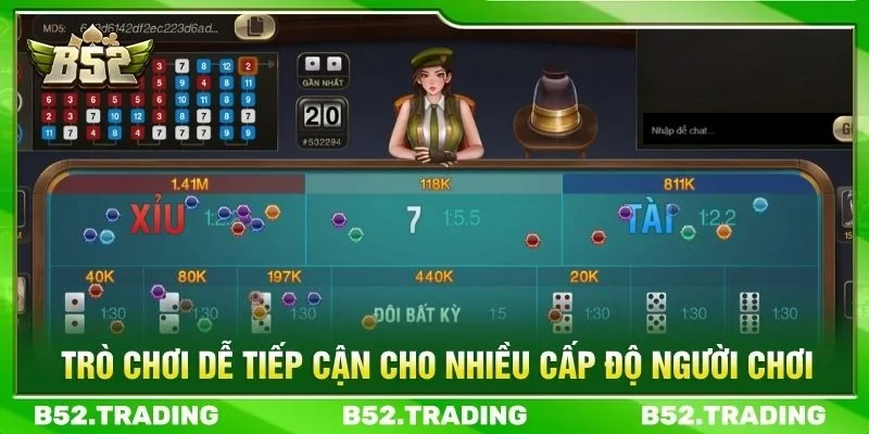 Trò chơi dễ tiếp cận cho nhiều cấp độ người chơi